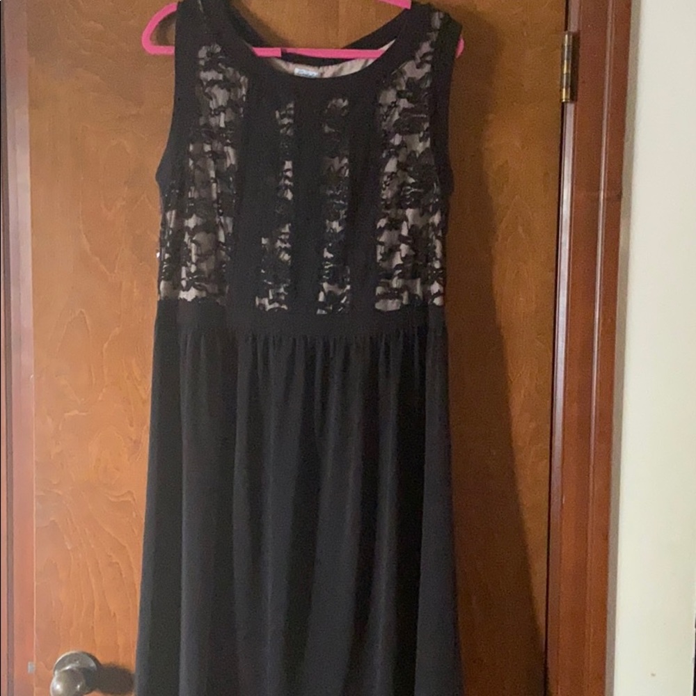 Sexy nude lace dress